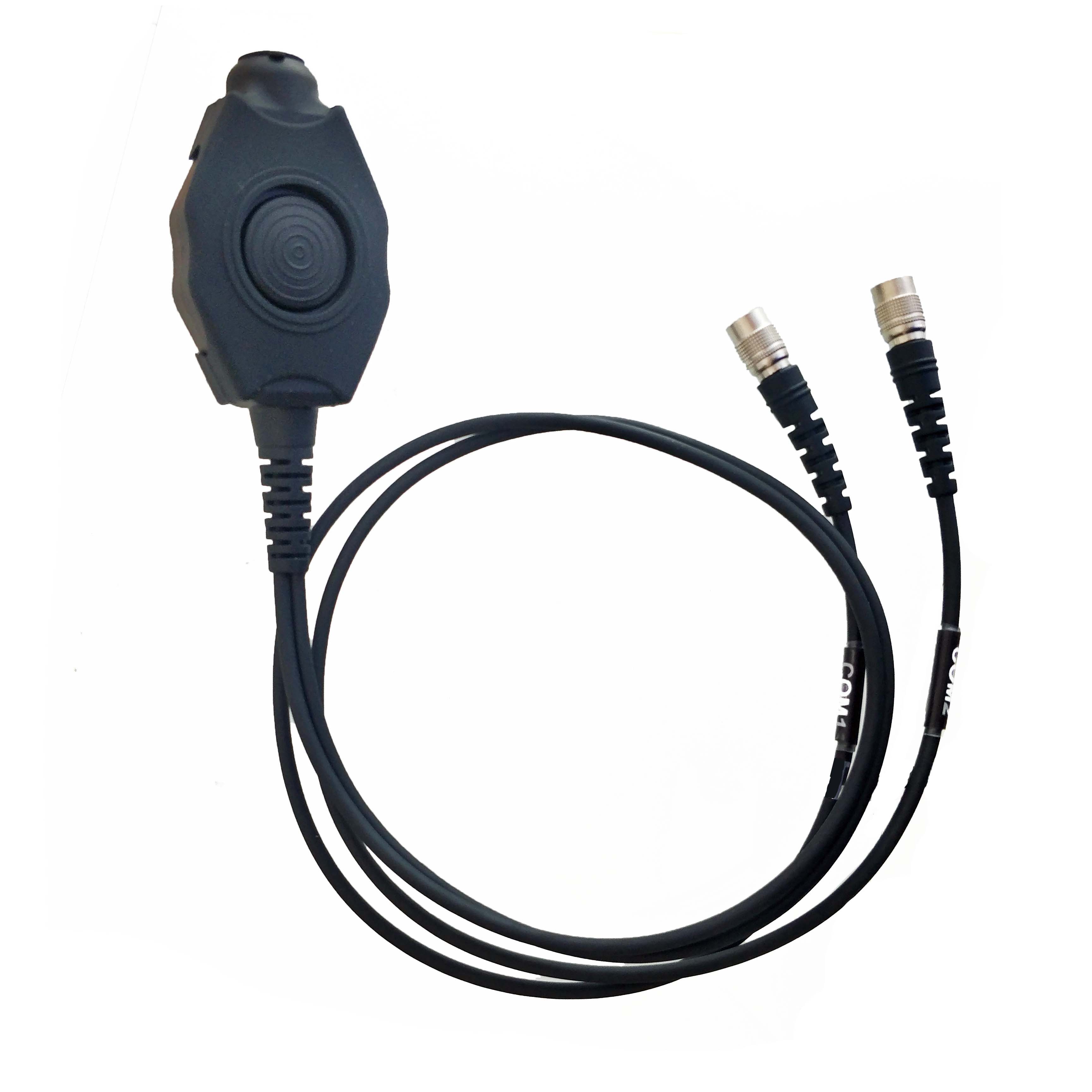 Waterproof Dual Com PTT with Universal Quick Disconnect