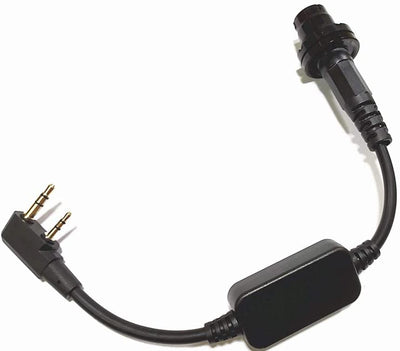 Amplified 6-Pin PTT Adapter Cable for Kenwood / Baofeng