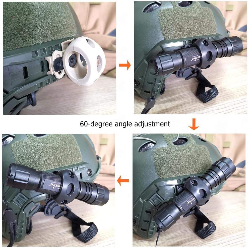Flashlight Mask ArmorMason Rotating Flashlight Mount for Tactical Helmet ...