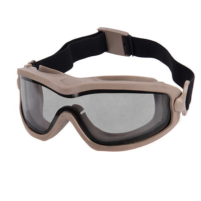 ANSI Rated Anti-Fog Tactical Goggles with Helmet Rail Adapters