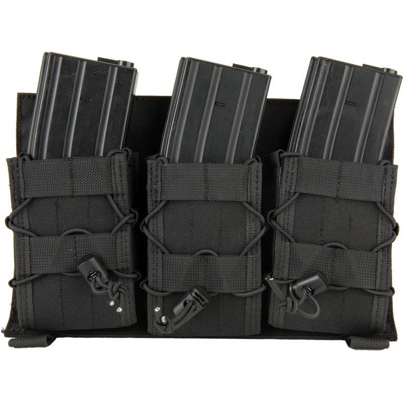 Click-in Hook & Loop Attached Rifle Magazine Triple Pouch Placard