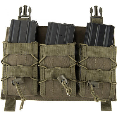 Click-in Hook & Loop Attached Rifle Magazine Triple Pouch Placard