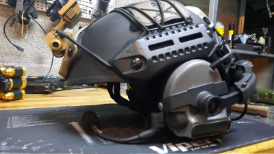 M-LOK Helmet Rear Rail Attachment Kit for Armorwerx & Peltor Comtac Headsets