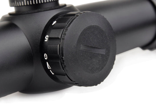 1-4x24 Dual Color Illuminated Mil-Dot Reticle Rifle Scope