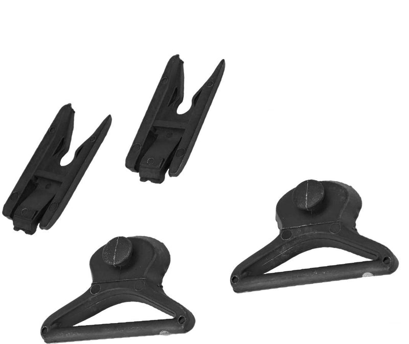 Swivel Goggle Clips for ARC Rail equipped Helmet