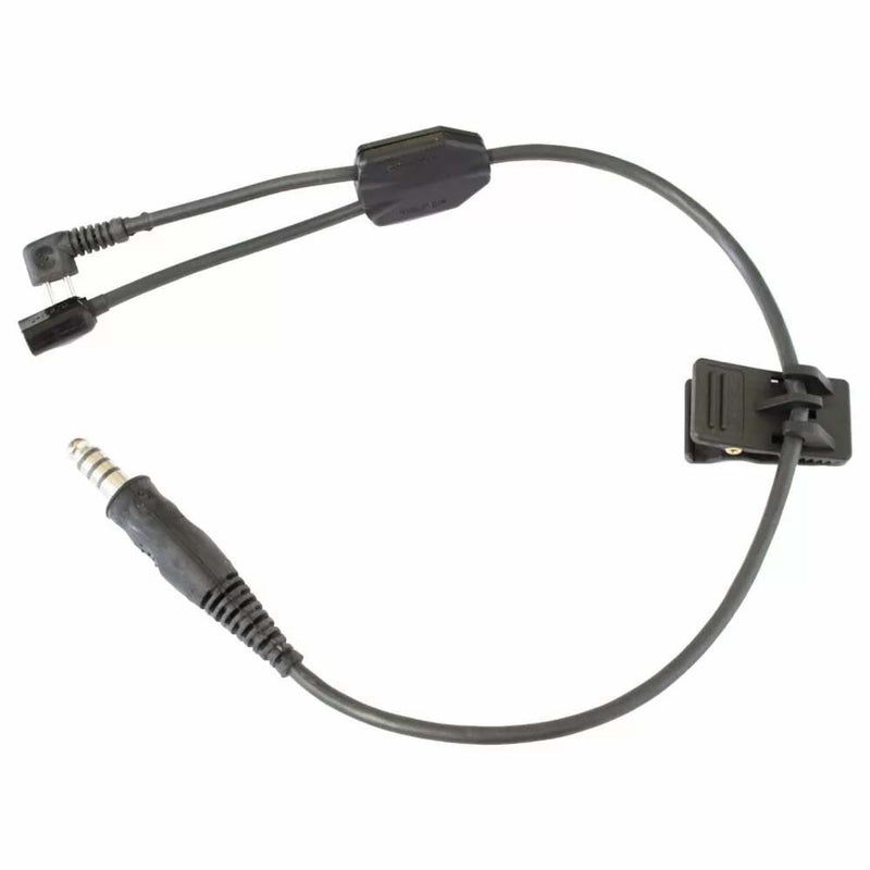 Y-Cable Boom Harness Assembly for Peltor Comtac